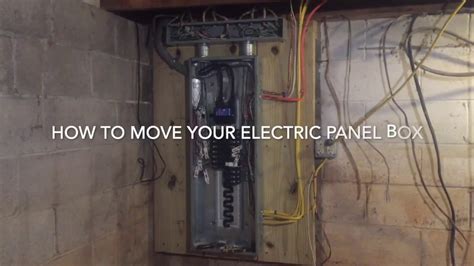 how to relocate existing electrical breaker box|how to move old electrical box.